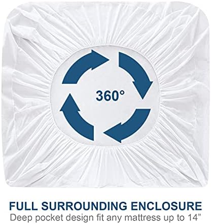 Moonsea Waterproof Terry Mattress Protector Twin Size