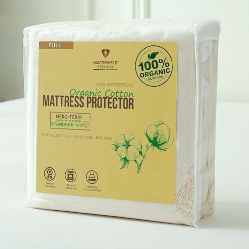 Deluxe Waterproof Organic Mattress Protector Full Size