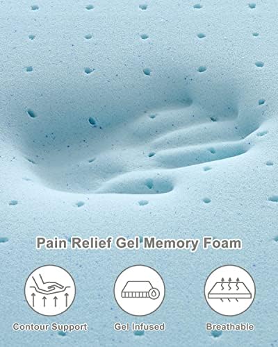 BedStory 4 Inch Gel Memory Foam Mattress Topper King