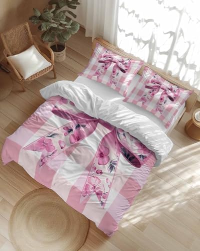 ZOE GARDEN Spring Bow Flower Bed Duvet Cover Set 1