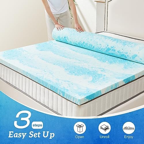 Sweetcrispy Cooling Gel Mattress Topper Full Size