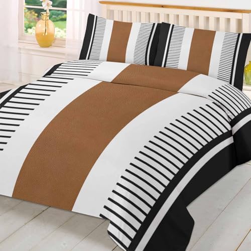 ZOE GARDEN Geometric Pattern Duvet Cover Set Twin Size