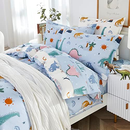Brandream Kids Duvet Cover Set Twin Twin XL Dinosaur Print Reversible