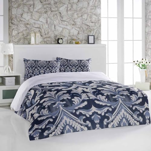 Alandar Home 3 Piece Bedding Set with Abstract Floral Pattern