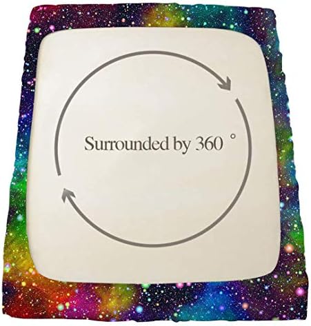 Rainbow Galaxy Queen Fitted Sheet Set 3PCS