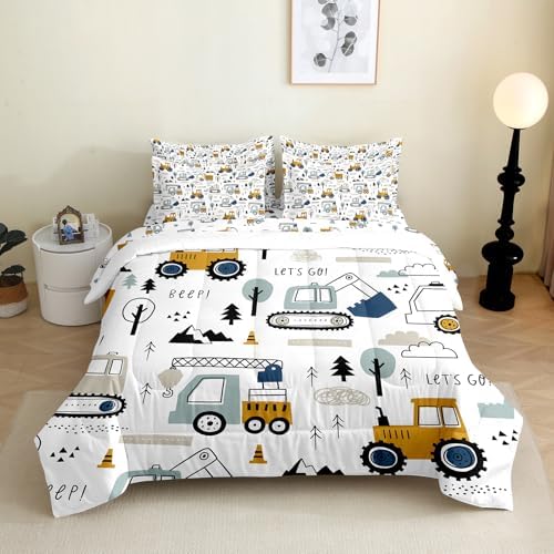 PALENVILI 7-Piece Kids Comforter Set for Twin Bed