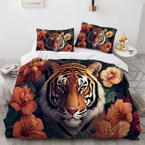 GIPNIAU 3D Print Duvet Cover Set with Zipper California King