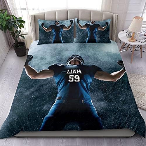 Personalized Football Duvet Cover Set for Kids