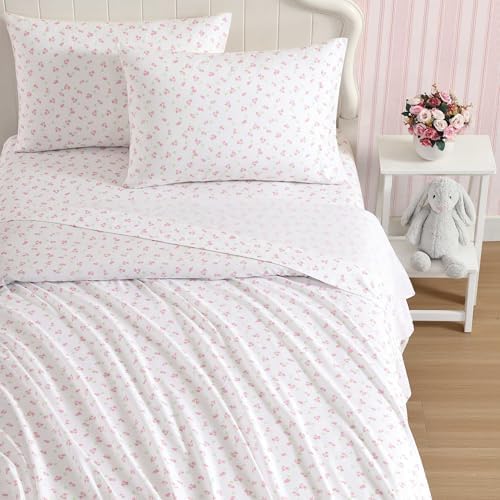 Laura Ashley Kids Sheet Set - Busy Bee Pink Full Set