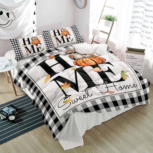 Alandar Home Sweet Owl Duvet Cover Set 3 Piece