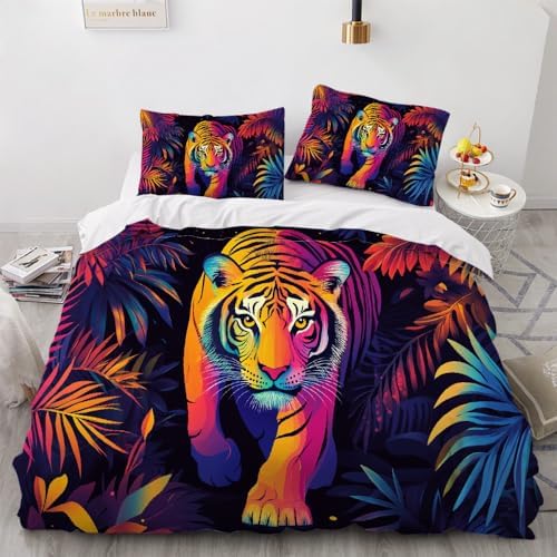 GIPNIAU 3D Print Duvet Cover Set with Zipper California King 1