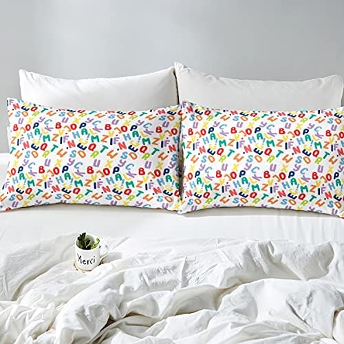 Feelyou 3D Alphabet Fitted Sheet Set Twin Size