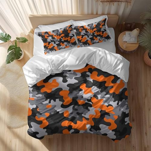 Sabolny Red Black Queen Duvet Cover Set 3 Piece