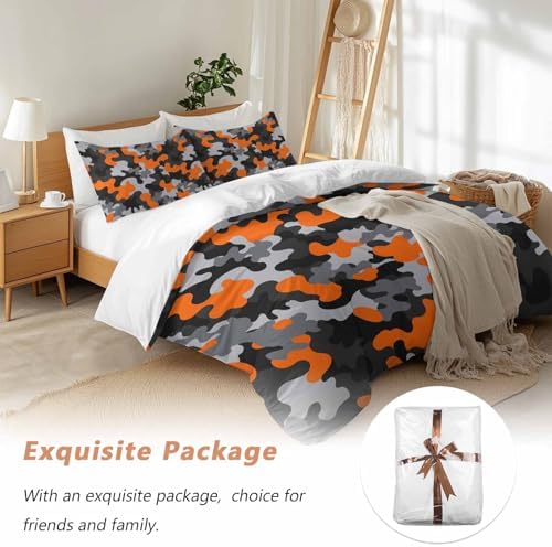 Sabolny Red Black Queen Duvet Cover Set 3 Piece