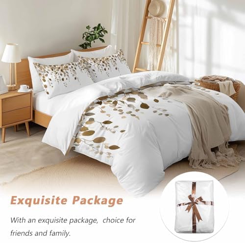 Sabolny Eucalyptus Queen Duvet Cover Set 3 Piece