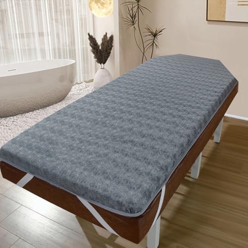 LDLCYCN Grey Trapezoidal Massage Bed Topper 185x70cm 6cm Thick