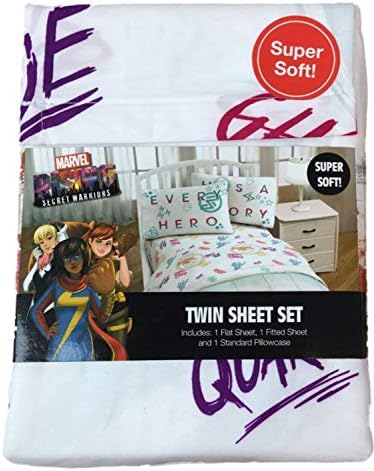 Marvel Rising Secret Warriors 3-Piece Twin Sheet Set