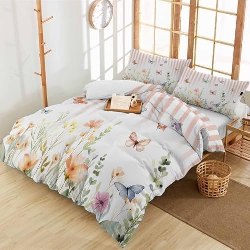 Alandar Home Duvet Cover Set Pastoral Floral