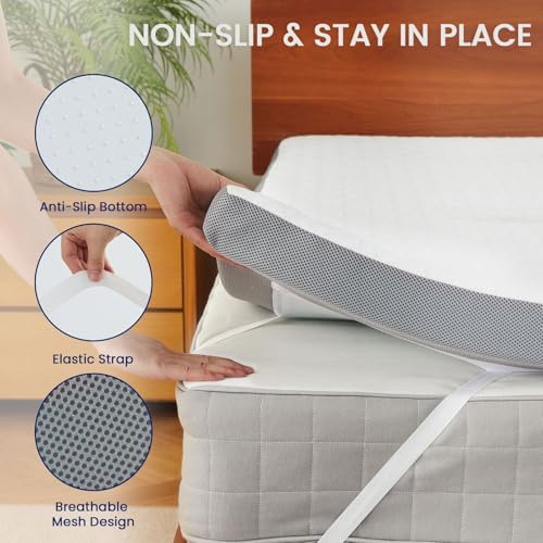 Belffin 2 Inch Gel Memory Foam Mattress Topper Full Size