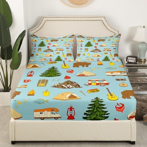 Erosebridal Camper Bedding Set Twin 3Pcs 1