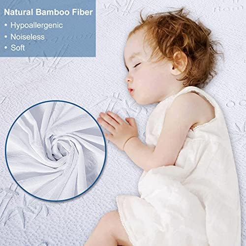 Kayfia Waterproof Mattress Protector with Breathable Bamboo Viscose Cover