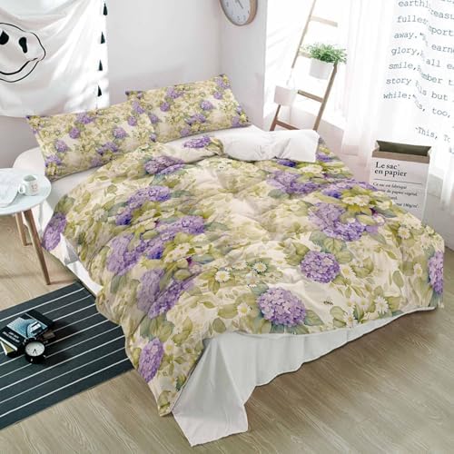 Alandar Home 3 Piece Spring Blossom Duvet Cover Set