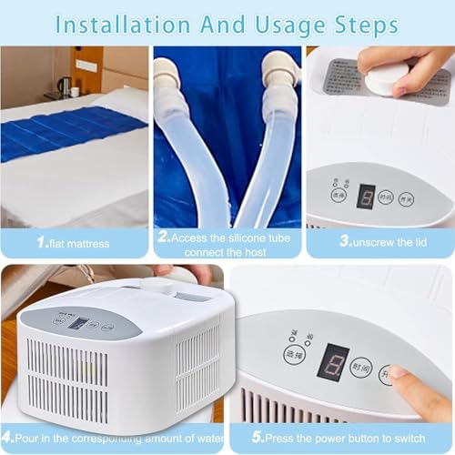 JINEKU Water-Cooled Mattress with Semiconductor Cooling and 1-9 Hour Timer