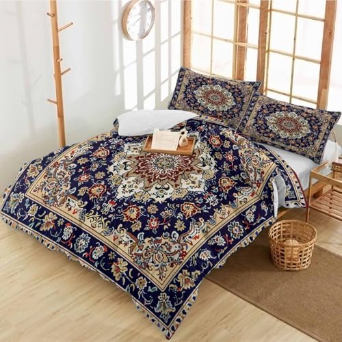 Alandar Home Duvet Cover Set Geometric Boho Floral