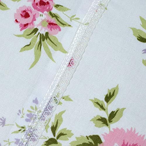 FADFAY Cal King Duvet Cover Set 7Pcs Shabby Rose Floral