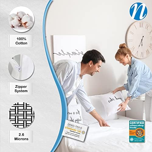 National Allergy 100 Cotton King Mattress Protector