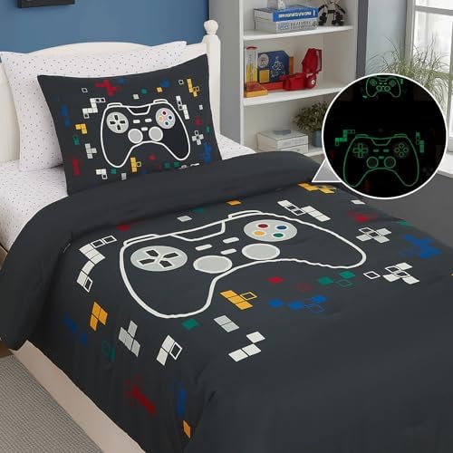 Wink Deer Glow in The Dark Twin Comforter Set