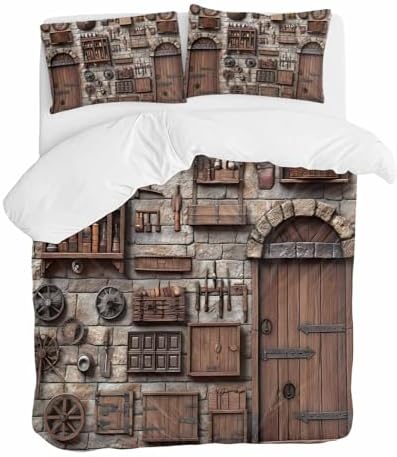 ZOE GARDEN Rustic Antique Duvet Cover Set 3 Pc