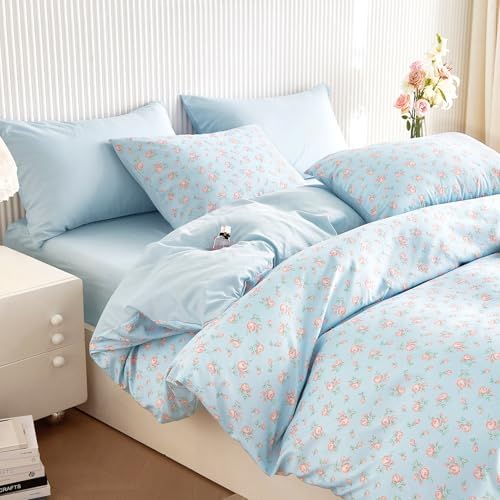 Wake In Cloud Floral Comforter Set Queen 3-Piece