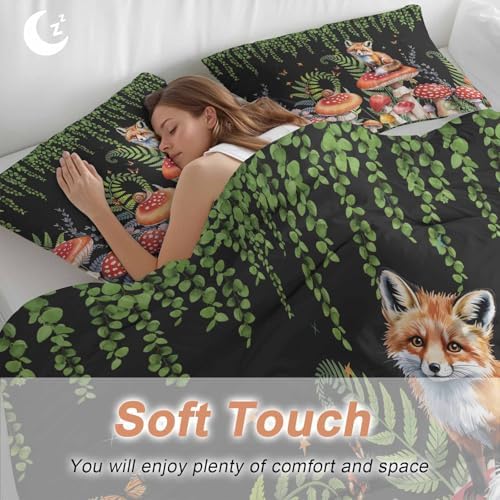 Sabolny Mushroom Bedding Duvet Cover Set 3 Piece