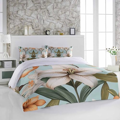 Alandar Home 3 Piece Bedding Set Retro Floral