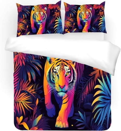 GIPNIAU 3D Print Duvet Cover Set with Zipper California King 1