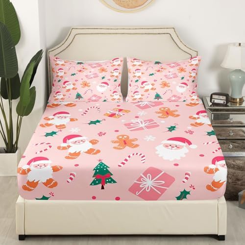 Feelyou Christmas Bedding Set 3Pcs Full Size