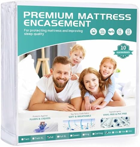 WINKAURA Full Size Mattress Protector Waterproof 54x75 Zippered