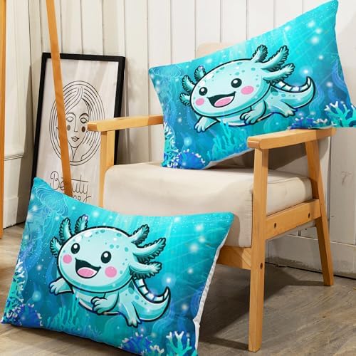 AILONEN Axolotl Kids Twin XL Fitted Sheet Set with 2 Pillowcases