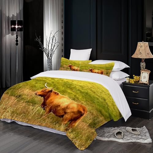 3D Print Duvet Cover Set with Zipper for California King