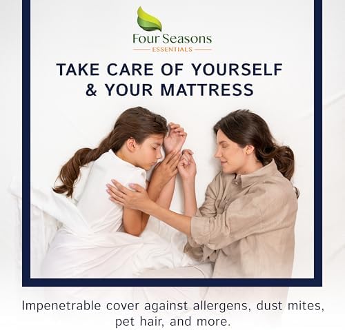 Four Seasons Essentials Waterproof Mattress Encasement - Queen 60 x 80