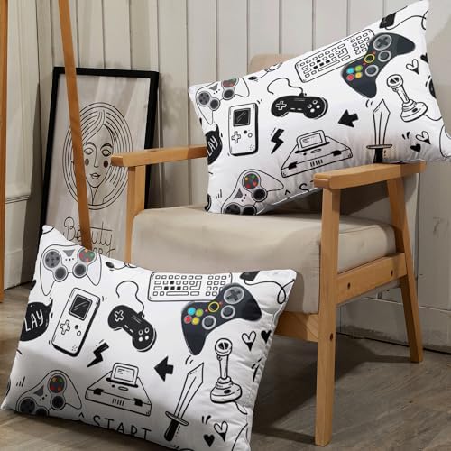 AILONEN Gaming Fitted Sheet Set for Boys Twin XL 3Pcs