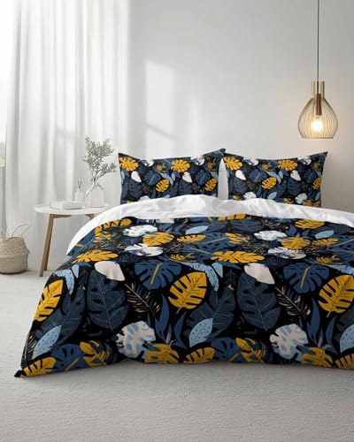 ZOE GARDEN Tropical Plants Duvet Cover Set 3 pcs