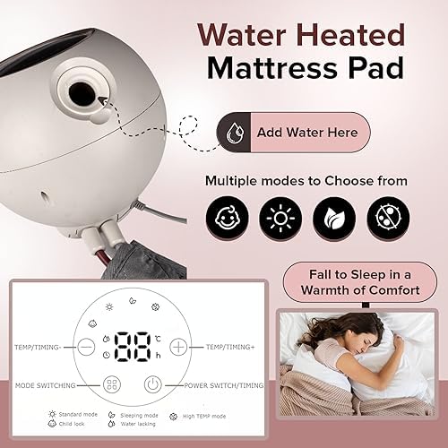 Water Circulating Heated Mattress Pad by Thermacyle - Queen Size