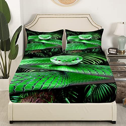 Erosebridal Green Snake Full Sheet Set