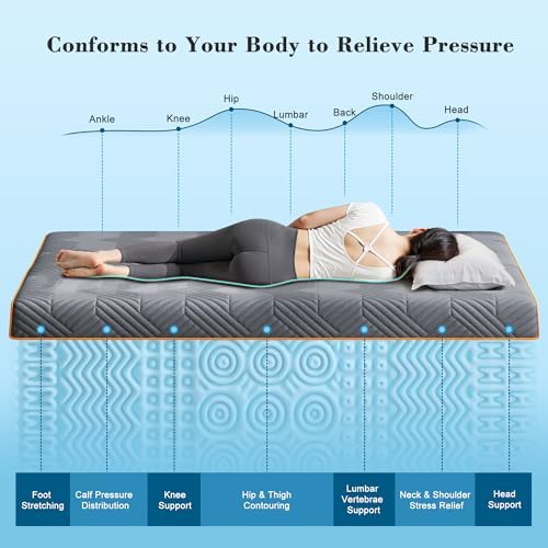 EnHomee 3 Inch Full Mattress Topper with Cooling Gel and Washable Cover