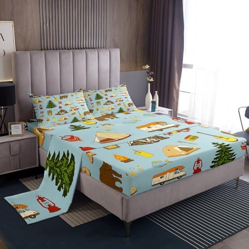 Erosebridal Camper Bedding Set Twin 3Pcs 1