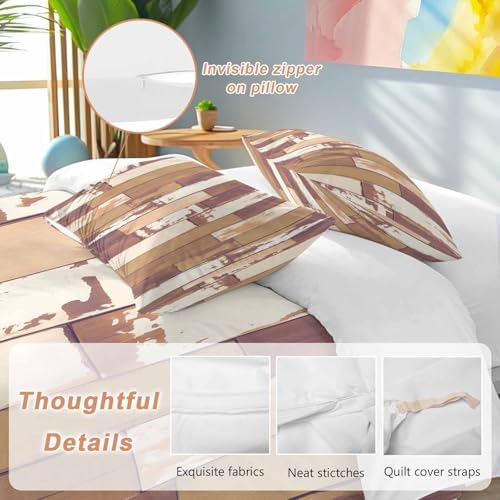 Sabolny Orange Microfiber Duvet Cover Set with Throw Pillowcases