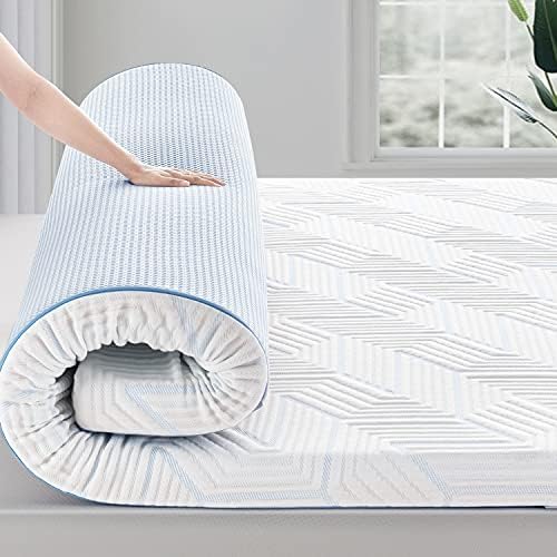 BedStory 4 Inch Gel Memory Foam Mattress Topper King