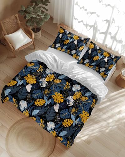 ZOE GARDEN Tropical Plants Duvet Cover Set 3 pcs